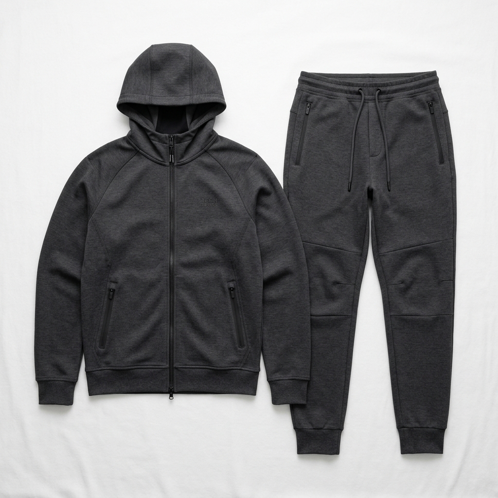 Apex Tech+ Full-Zip Tracksuit with Solar Orange Zips alternate view